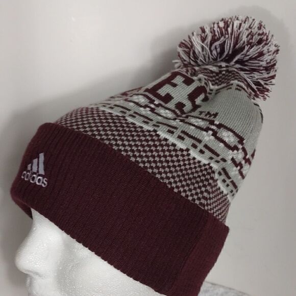 Adidas Texas A&M Knit PomPom Beanie - Picture 8 of 8
